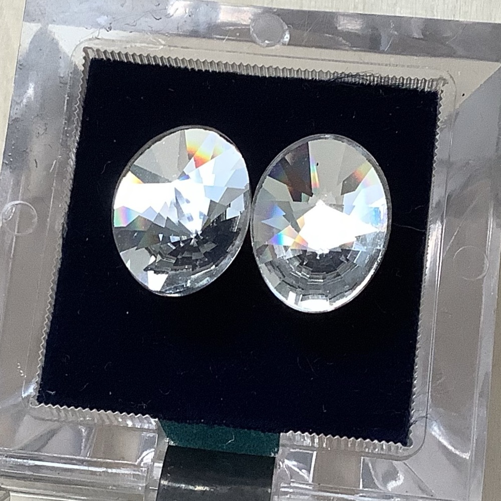 New vintage Austrian Crystal earrings - Picture 2 of 12